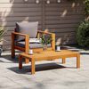 vidaXL Chaise de jardin avec coussins bois massif d'acacia