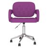 vidaXL Chaise pivotante de salle &agrave; manger Violet Similicuir