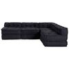vidaXL Canapé modulaire 4 pcs Anthracite tissu