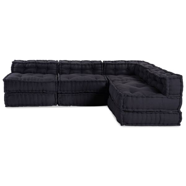 vidaXL Canapé modulaire 4 pcs Anthracite tissu