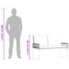 vidaXL Banc ext&eacute;rieur Gris 118 x 55 x 82 cm Rotin PE et tissu