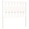 vidaXL Cadre de lit sans matelas blanc 100x200 cm bois massif