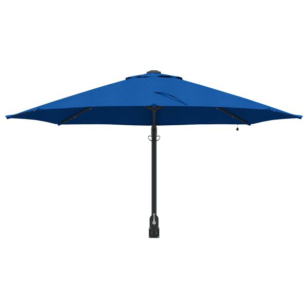 vidaXL Parasol de jardin Azur 248 x 248 x 148 cm Polyester et Acier