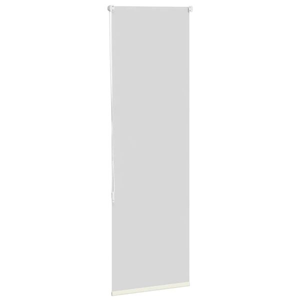 vidaXL Store enrouleur occultant blanc cass&eacute; 40x130cm largeur du tissu