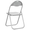 vidaXL Chaise pliante 2 pcs Blanc et Gris 48 x 43,5 x 81 cm
