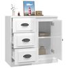 vidaXL Buffet blanc brillant 70x35,5x67,5 cm bois d'ingénierie