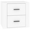 vidaXL Table de chevet Blanc 50x39x47 cm