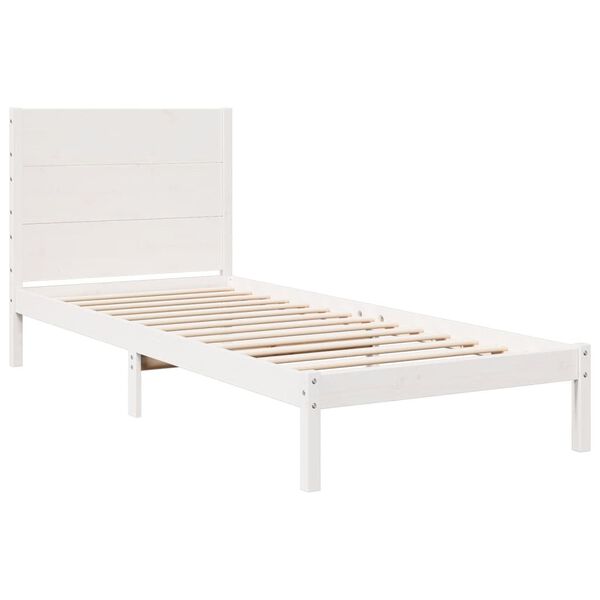 vidaXL Cadre de lit extra long sans matelas 100x220 cm bois massif