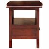 vidaXL Cabinet de chevet avec tiroir Marron 40 x 40 x 45,5 cm