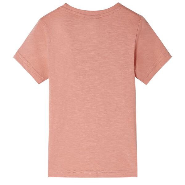 T-shirt enfants &agrave; manches courtes orange clair 128