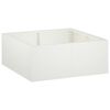 vidaXL Mur de sout&egrave;nement 4 pc 100 x 100 x 50 cm Acier Blanc