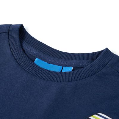 T-shirt enfants à manches longues bleu marine 92