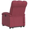 vidaXL Fauteuil inclinable de massage &eacute;lectrique Rouge bordeaux Tissu