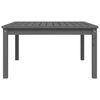 vidaXL Table de jardin gris 82,5x82,5x45 cm bois massif de pin