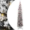 vidaXL Sapin de Noël artificiel Vert 210 cm PVC et acier et plastique
