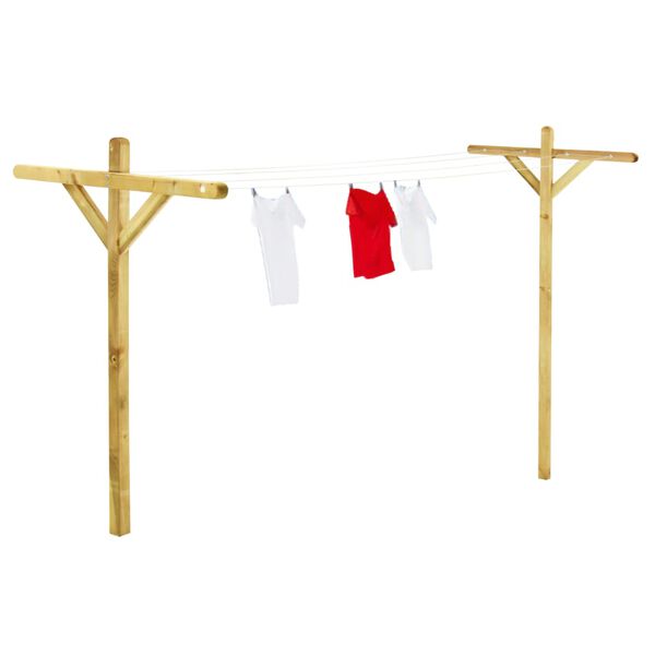 vidaXL Étendoirs à linge 2 pcs 120x170 cm Bois de pin imprégné