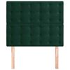 vidaXL T&ecirc;te de lit Vert fonc&eacute; 90x5x118/128 cm Velours