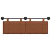 vidaXL T&ecirc;te de lit suspendue Uni Marron 130 x 55 x 5 cm PU antique