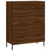 vidaXL Buffet ch&ecirc;ne marron 69,5x34x90 cm bois d'ing&eacute;nierie