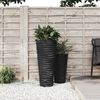 vidaXL Jardini&egrave;re et int&eacute;rieur amovible anthracite aspect rainur&eacute;