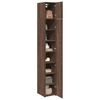 vidaXL Armoire de rangement mince ch&ecirc;ne marron 30x42,5x225 cm