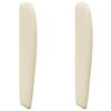 vidaXL Oreille de t&ecirc;te de lit Cr&egrave;me PVC
