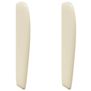 vidaXL Oreille de t&ecirc;te de lit Cr&egrave;me PVC