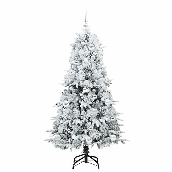vidaXL Sapin de No&euml;l Artificiel &agrave; Branches Articul&eacute;es Blanc 150 cm