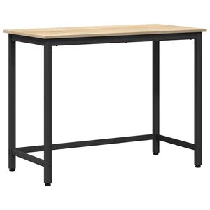 vidaXL table Ch&ecirc;ne Sonoma 80 x 50 x 76,5 cm Bois d'ing&eacute;nierie et acier