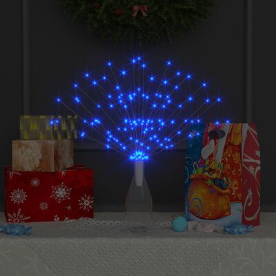 vidaXL Feux d'artifice de Noël d'extérieur 10 pcs Bleu 20 cm 1400