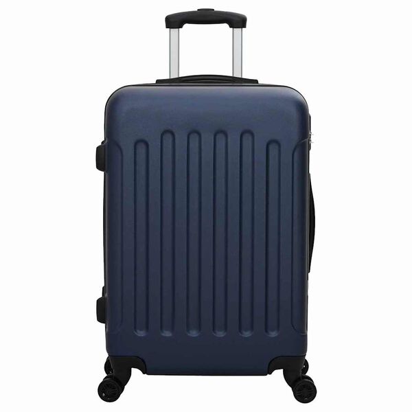 vidaXL Ensemble de valises 3 pcs Bleu foncé 50 x 31 x 78 cm