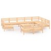 vidaXL Salon de jardin 11 pcs Bois de pin massif