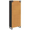 vidaXL Haut Armoire avec tiroir 2 pcs Ch&ecirc;ne noir 69,5 x 34 x 180 cm