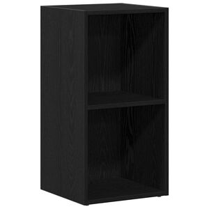vidaXL Bo&icirc;tes de rangement LP ch&ecirc;ne noir 71x34x36 cm bois ing&eacute;nierie