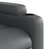 vidaXL Fauteuil inclinable de massage Gris Similicuir