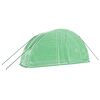 vidaXL Serre avec cadre en acier vert 12 m&sup2; 6x2x2,85 m