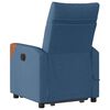 vidaXL Fauteuil de massage inclinable Bleu Tissu