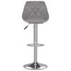 vidaXL Tabourets de bar lot de 2 gris et blanc similicuir