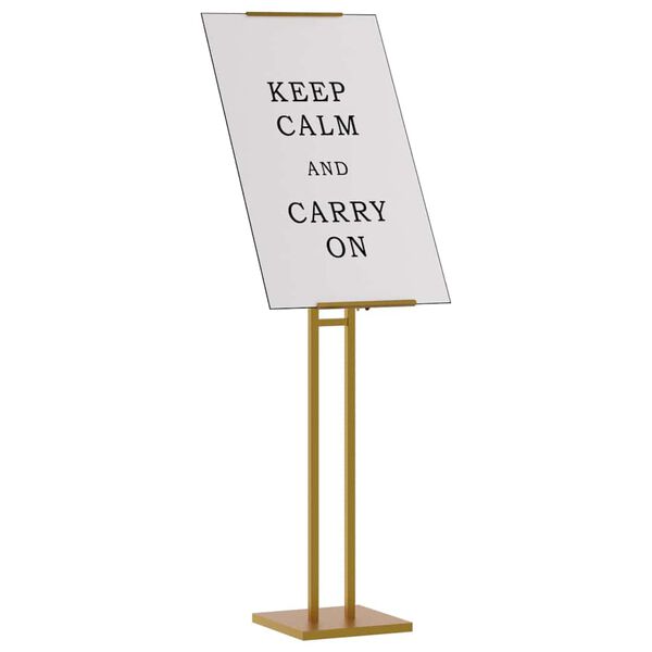 vidaXL Pr&eacute;sentoirs de salon Dor&eacute; 26,5 x 26,5 x 150 cm Acier