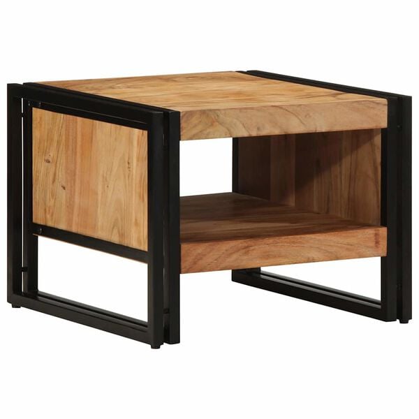 vidaXL Table basse 50x50x38 cm bois massif acacia