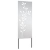 vidaXL &Eacute;cran de confidentialit&eacute; de jardin Floral Argent&eacute; 50 x 140 cm