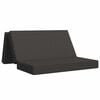 vidaXL Canap&eacute;-lit pliable 160 x 67 x 45 cm Gris fonc&eacute;