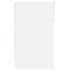 vidaXL Table de chevet avec tiroir blanc 20x36x60 cm