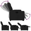 vidaXL Fauteuil inclinable noir tissu