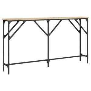 vidaXL Table console ch&ecirc;ne sonoma 140x23x75 cm bois d'ing&eacute;nierie