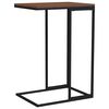 vidaXL Table d'appoint Noir 40x30x59 cm Bois d'ing&eacute;nierie
