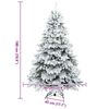 vidaXL Sapin de No&euml;l artificiel avec 300 LED Blanc 180 cm PE et PVC