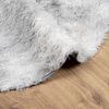 vidaXL Tapis Shaggy à poils longs NAVARRA gris argenté 100x100 cm