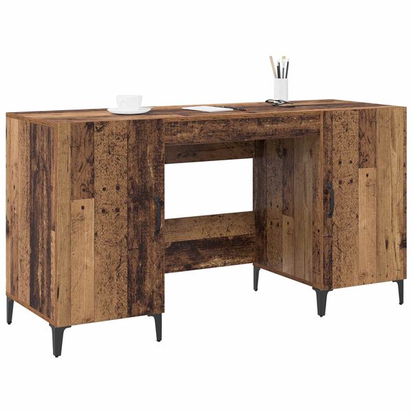 vidaXL Bureau Bois ancien 140 x 50 x 75 cm Bois d'ing&eacute;nierie