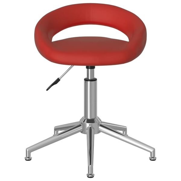 vidaXL Chaises &agrave; manger pivotantes lot de 2 bordeaux similicuir